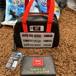 Back to the Future Themed Handbag and Wallet Set